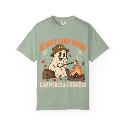 Spooky Camp Squad Campfires & Cobwebs Comfort Colors Tee