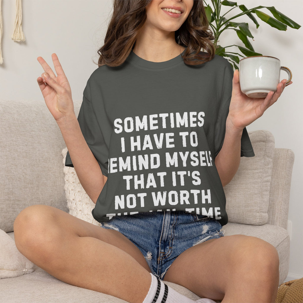 Not Worth the Jail Time Funny Comfort Colors T-Shirt