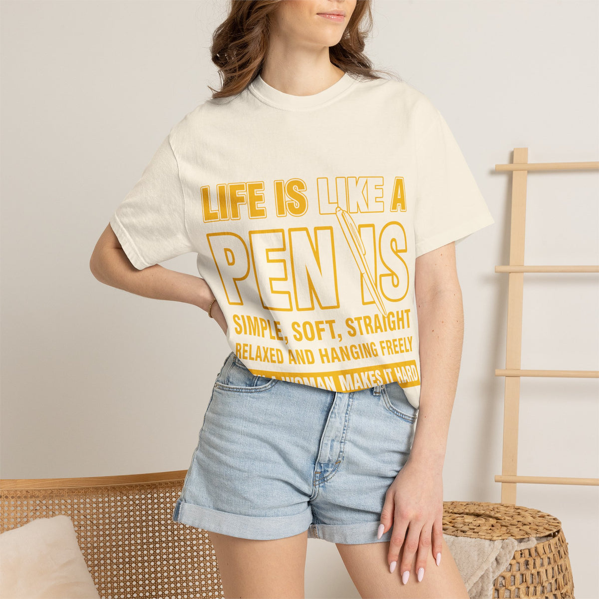 Life Is Like a Penis Adult Humor Comfort Colors T-Shirt