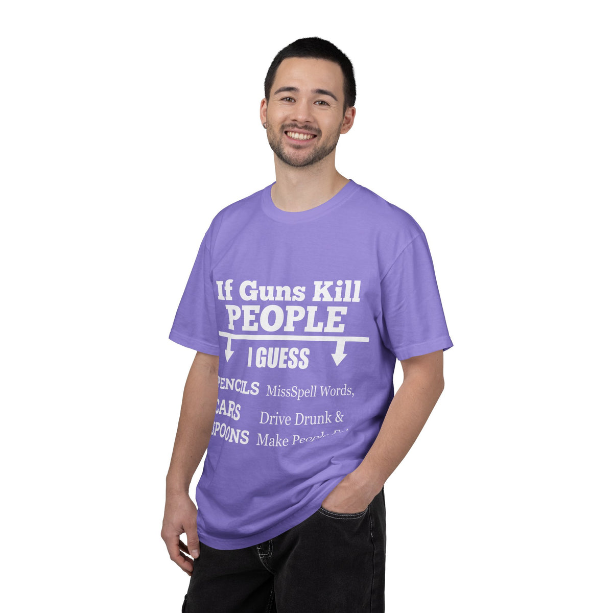 If Guns Kill People Funny Firearm Statement Comfort Colors Tee