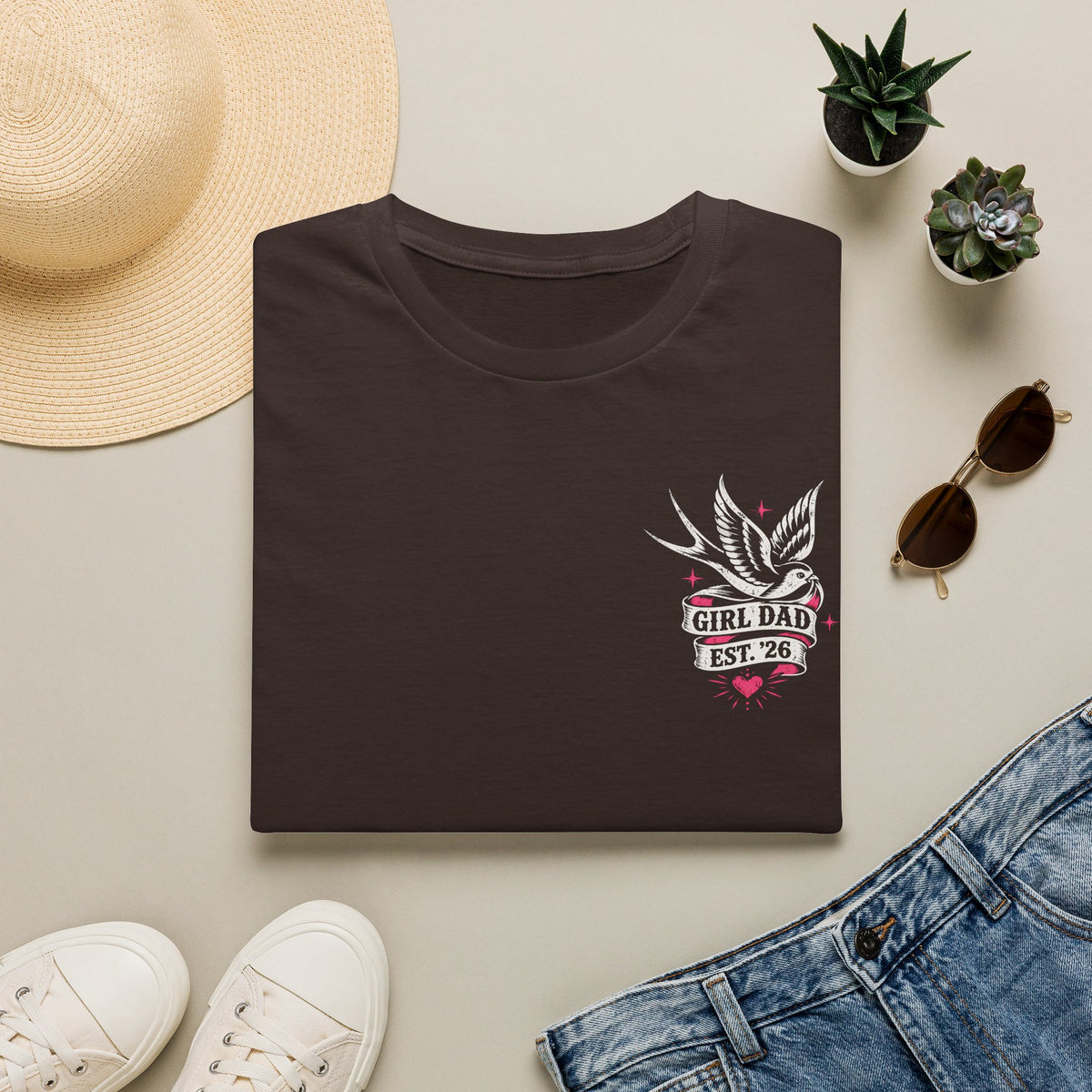 Raising Rebels Girl Dad Biker Graphic Tee
