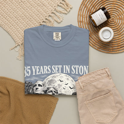 85 Years Set in Stone Mount Rushmore Comfort Colors Tee