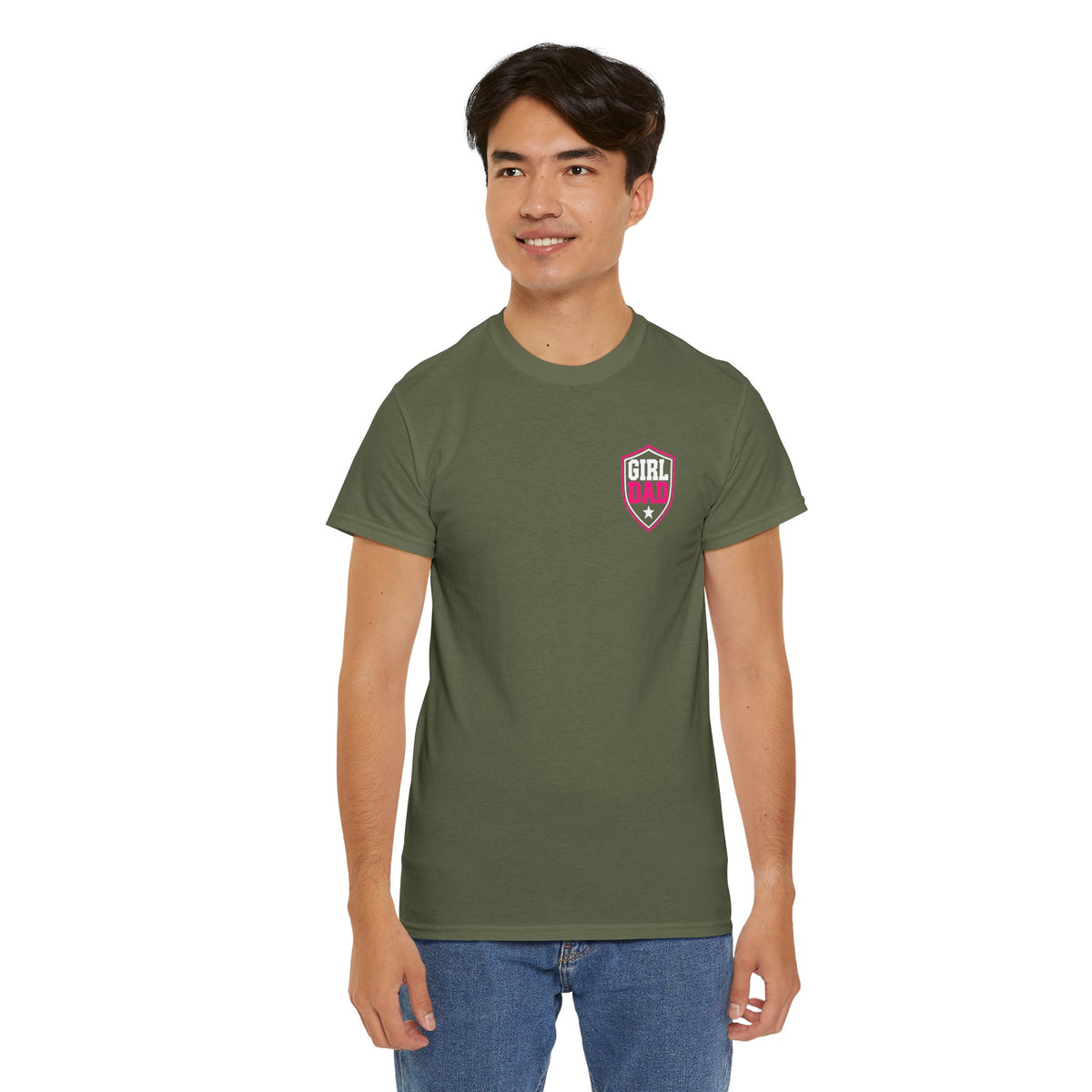 Girl Dad I Raise Strong Girls Graphic Tee