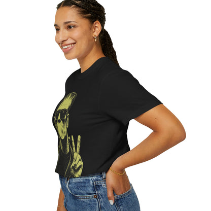 Frankenstein Bubblegum Peace Sign Comfort Colors T-Shirt