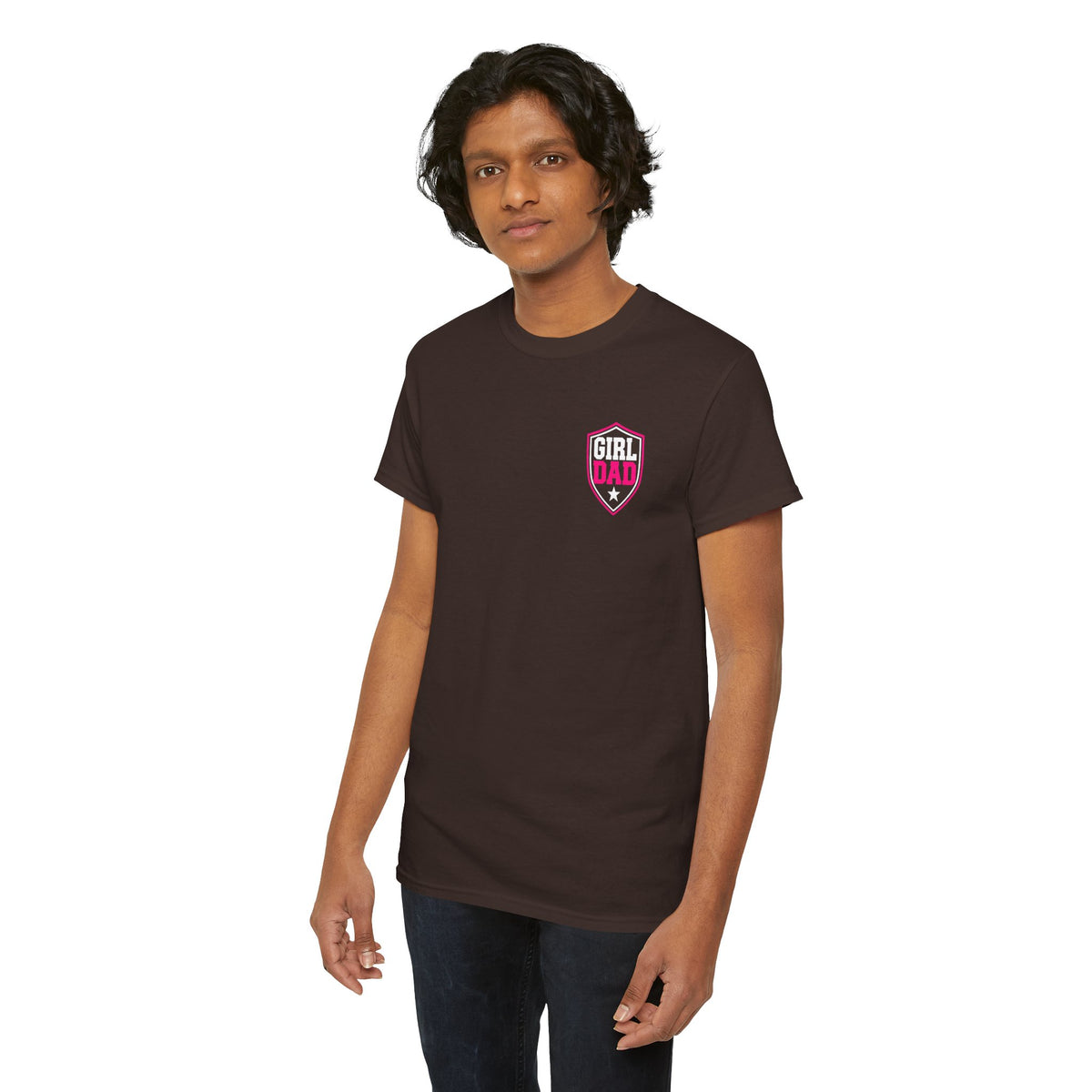 Girl Dad I Raise Strong Girls Graphic Tee