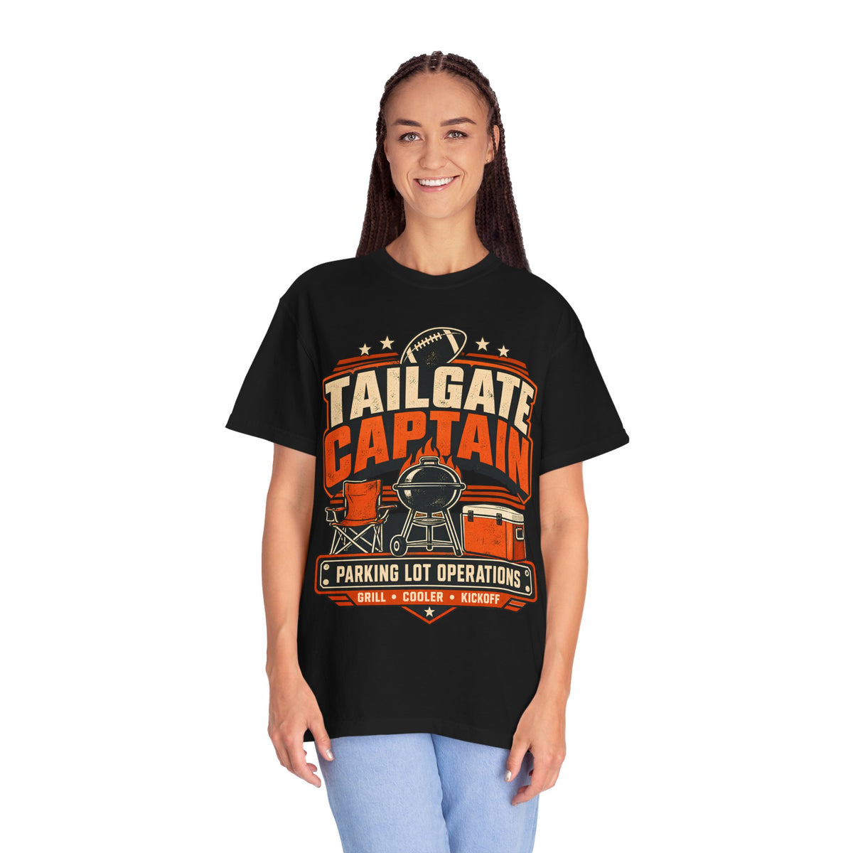 Tailgate Captain Football Game Day Comfort Colors T-Shirt