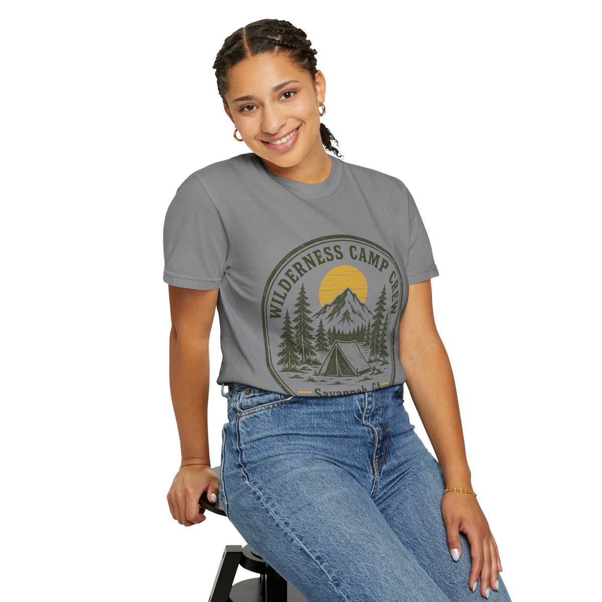 Wilderness Camp Crew Savannah GA Comfort Colors Tee