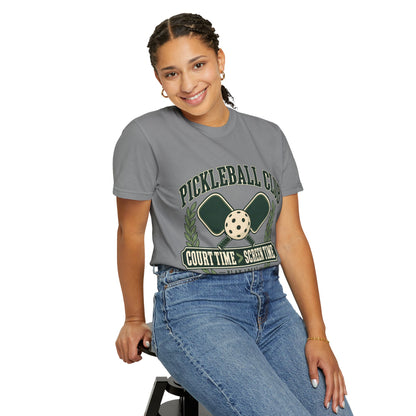 Pickleball Club Court Time Over Screen Time Comfort Colors Tee