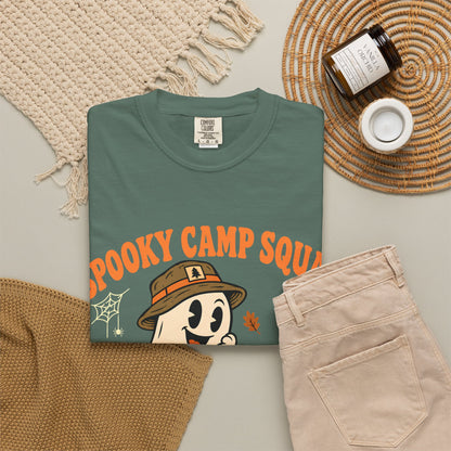 Spooky Camp Squad Campfires & Cobwebs Comfort Colors Tee