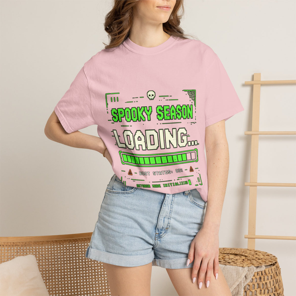 Spooky Season Loading Gamer Halloween Comfort Colors Tee