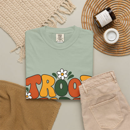 Troop Leader Coffee Campfires Chaos Comfort Colors Tee