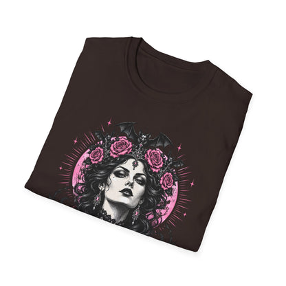 Pink Spooky Queen Pastel Gothic Glamour Witch T-Shirt
