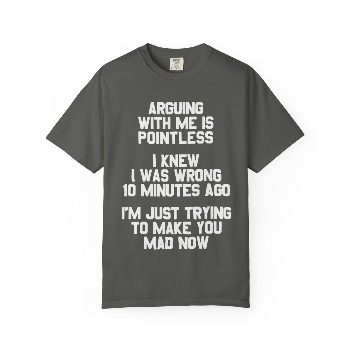 Arguing With Me Is Pointless Funny Comfort Colors Tee