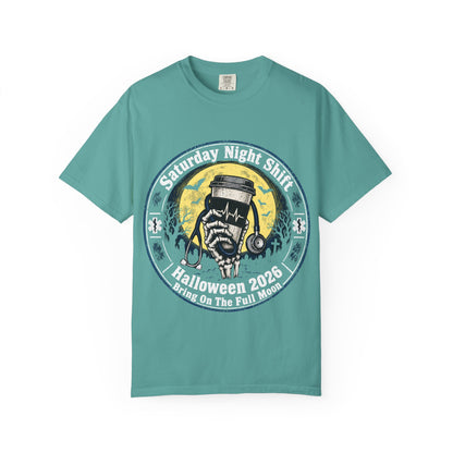 Saturday Night Shift Halloween 2026 Comfort Colors Tee