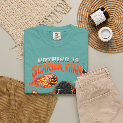 October Baseball Halloween Comfort Colors Graphic T-Shirt