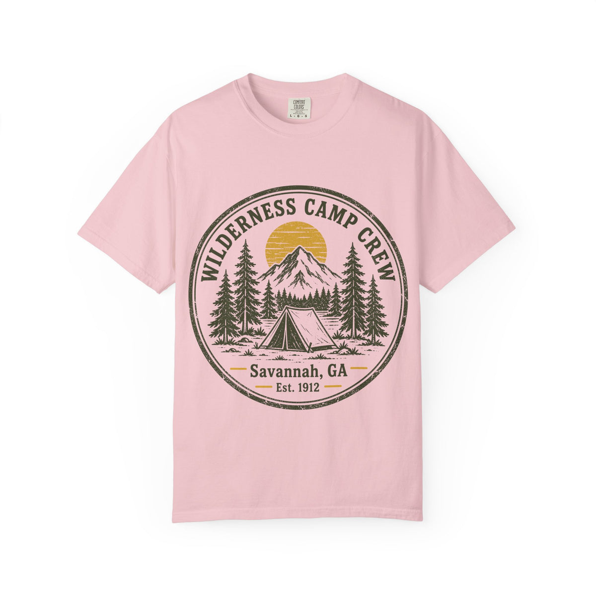 Wilderness Camp Crew Savannah GA Comfort Colors Tee