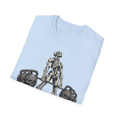 The Leaves Fall The Iron Remains Shirt – Skeleton Deadlift Gym Fall Tee