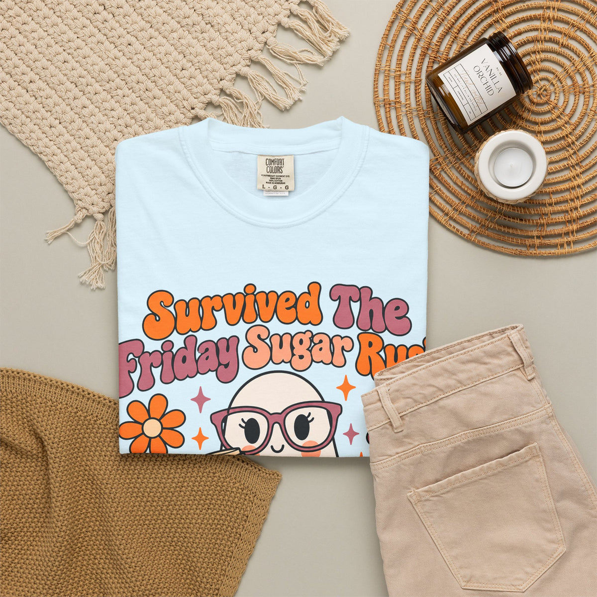 Friday Sugar Rush Halloween 2026 Comfort Colors Tee