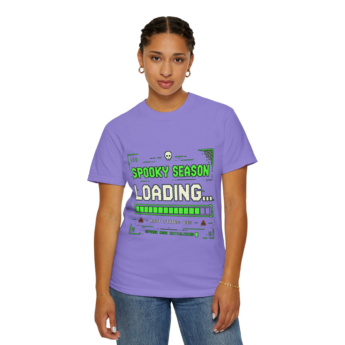 Spooky Season Loading Gamer Halloween Comfort Colors Tee