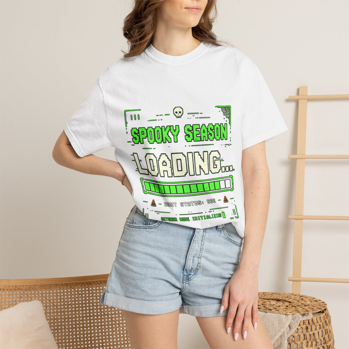 Spooky Season Loading Gamer Halloween Comfort Colors Tee