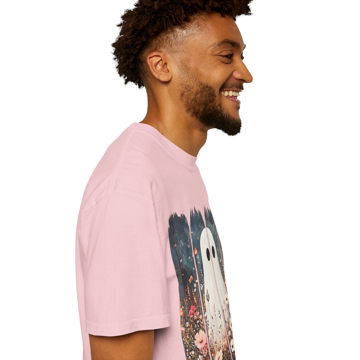 Floral Ghost Wildflower Halloween Comfort Colors T-Shirt