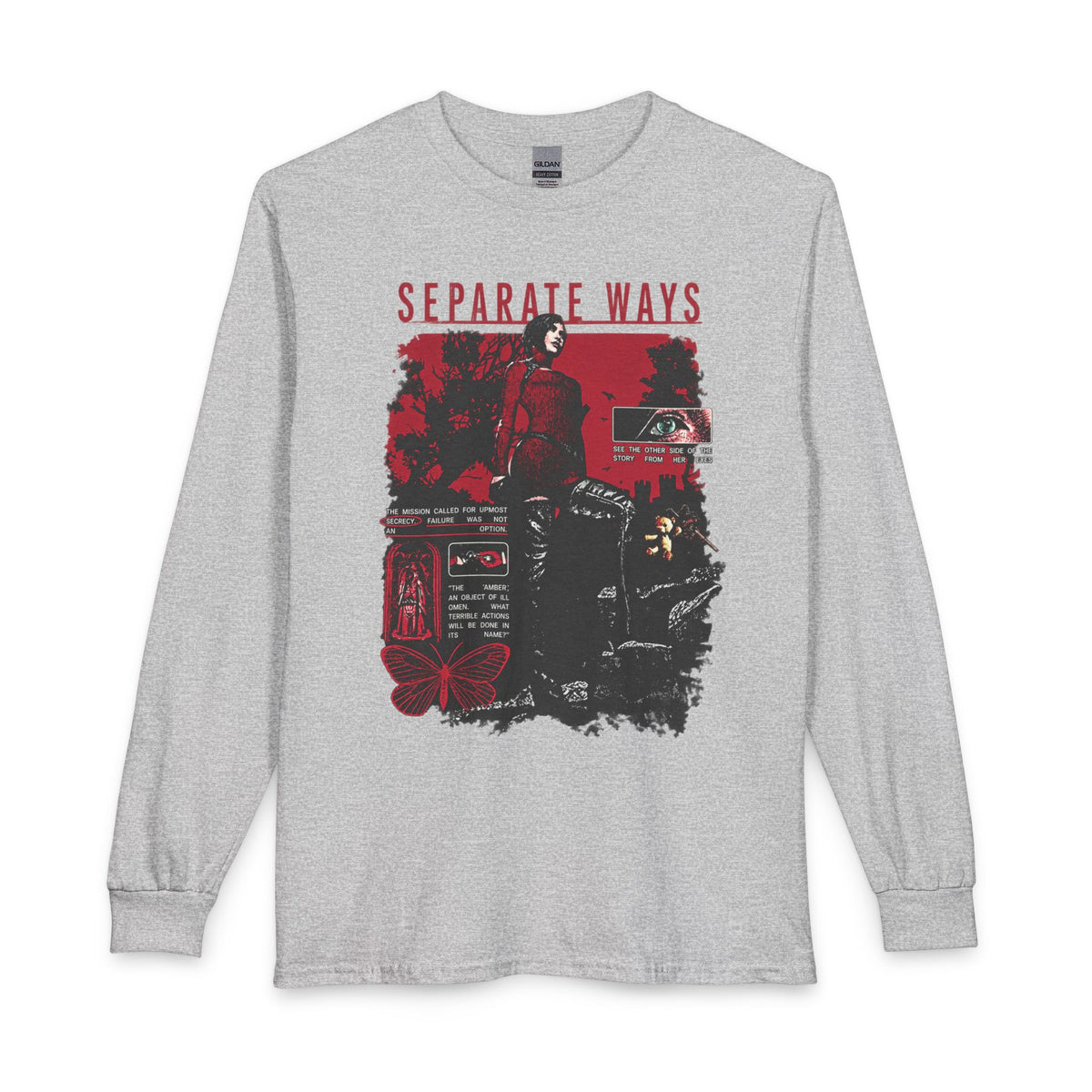 Separate Ways Survival Horror Gildan Heavy Cotton Long Sleeve Tee
