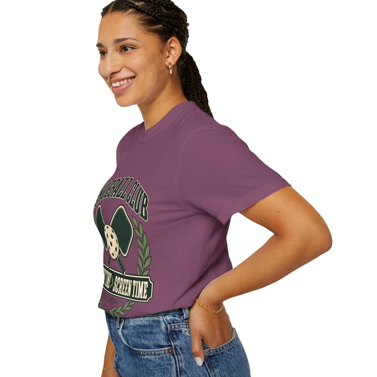 Pickleball Club Court Time Over Screen Time Comfort Colors Tee