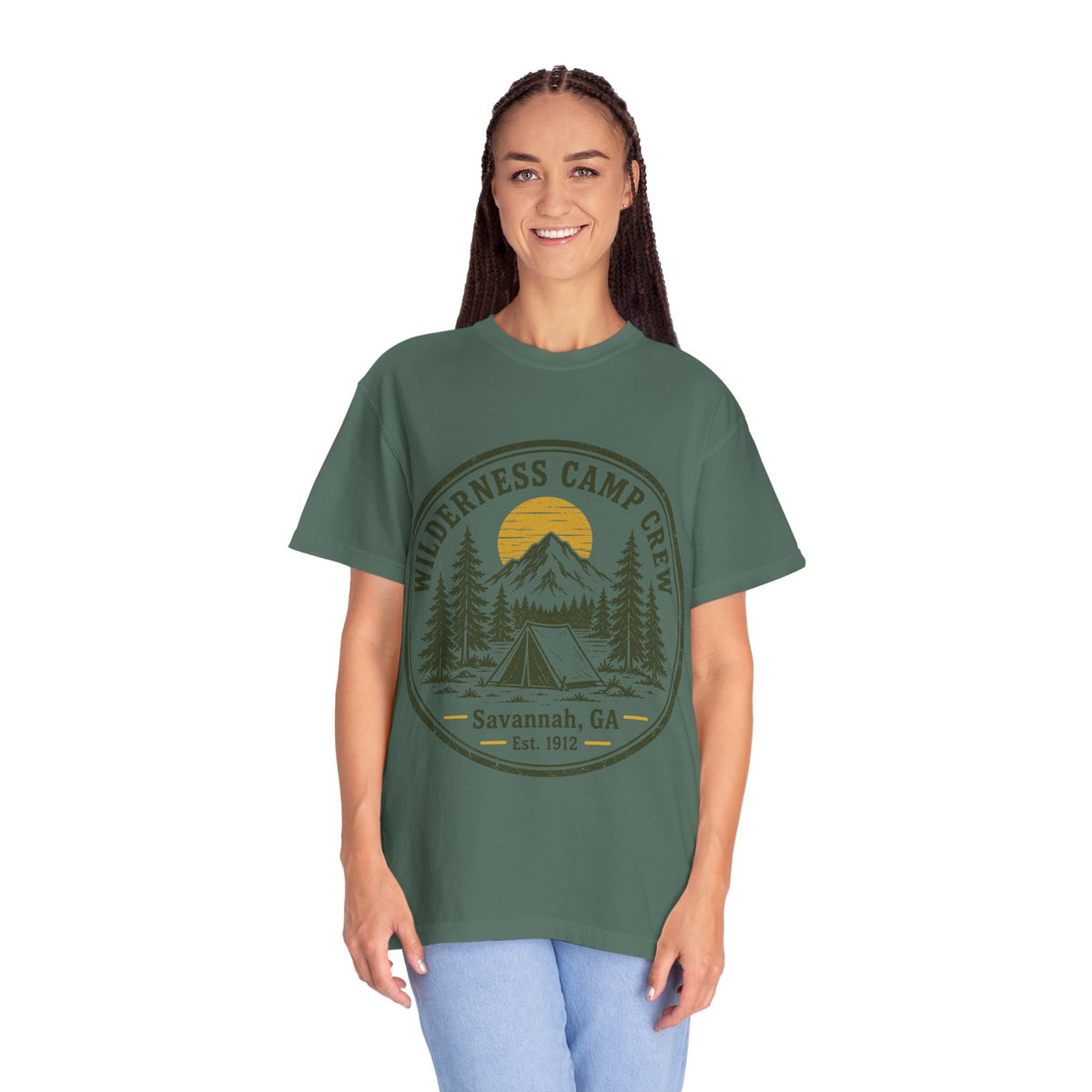Wilderness Camp Crew Savannah GA Comfort Colors Tee