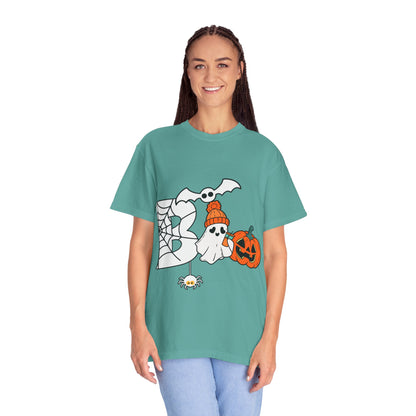 Cute Ghost Pumpkin Cozy Halloween Comfort Colors T-Shirt