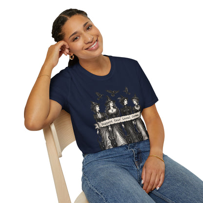 Support Your Local Coven Feminist Witch T-Shirt