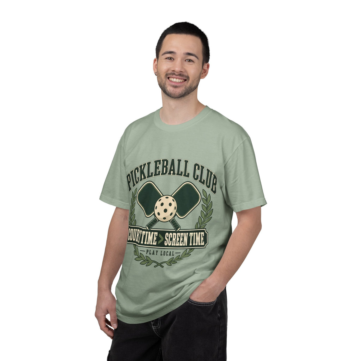 Pickleball Club Court Time Over Screen Time Comfort Colors Tee