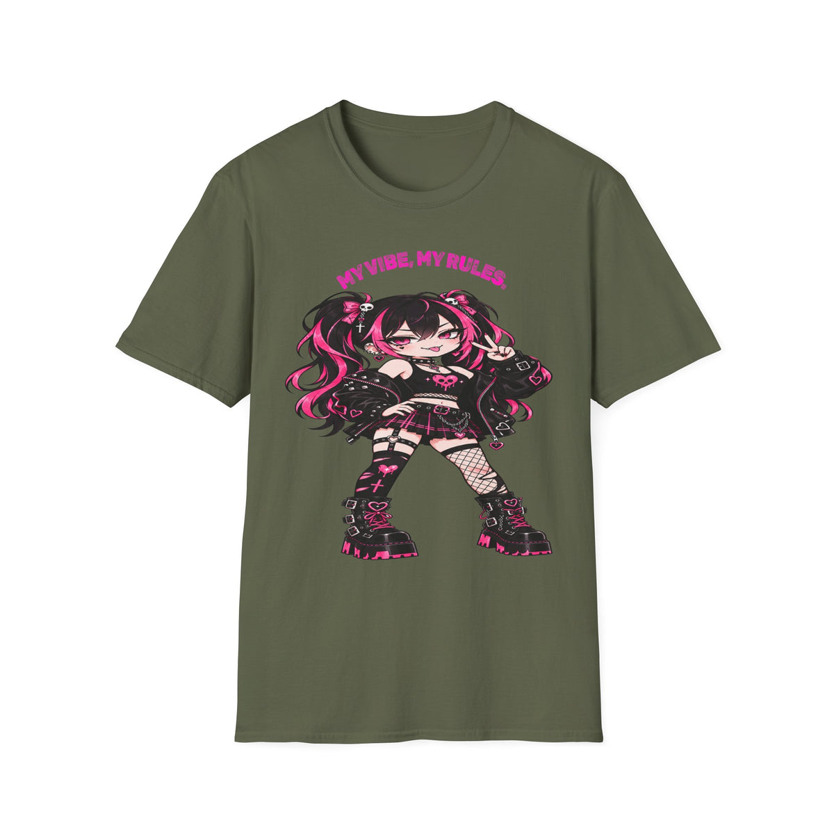 My Vibe, My Rules Anime Chibi Graphic Tee