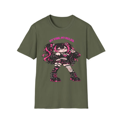 My Vibe, My Rules Anime Chibi Graphic Tee