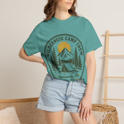 Wilderness Camp Crew Savannah GA Comfort Colors Tee