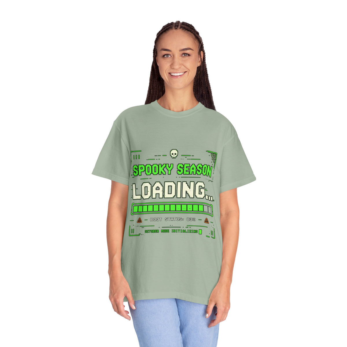 Spooky Season Loading Gamer Halloween Comfort Colors Tee