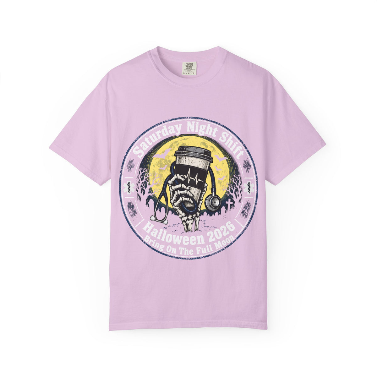 Saturday Night Shift Halloween 2026 Comfort Colors Tee