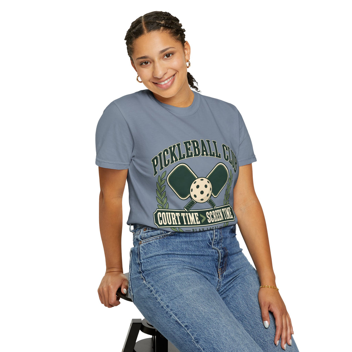 Pickleball Club Court Time Over Screen Time Comfort Colors Tee