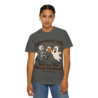 Halloweekend 2026 Boos & Booze Comfort Colors Tee