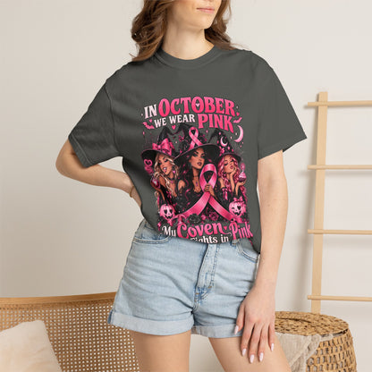 In October We Wear Pink My Coven Fights in Pink Tee