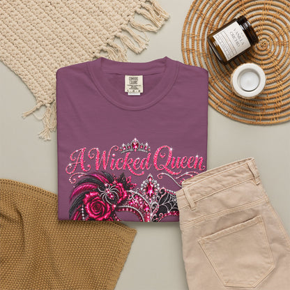 Personalized Wicked Queen October Birthday Comfort Colors Tee