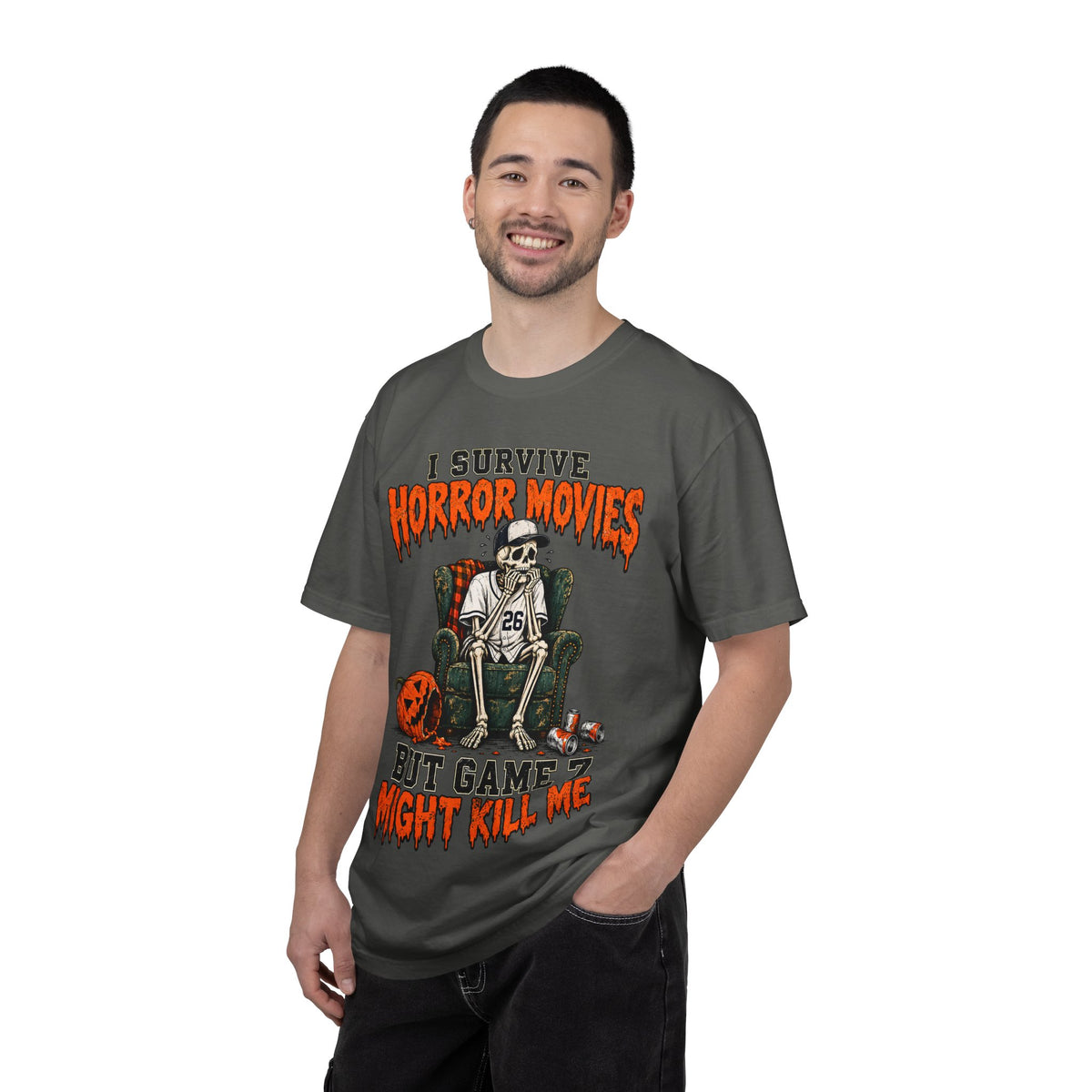 Horror Movies Game 7 Baseball Comfort Colors T-Shirt