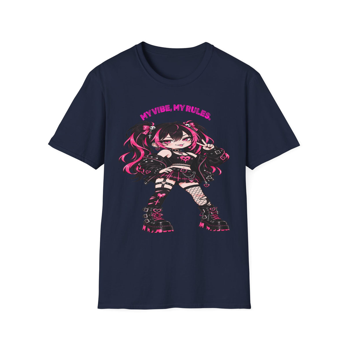 My Vibe, My Rules Anime Chibi Graphic Tee