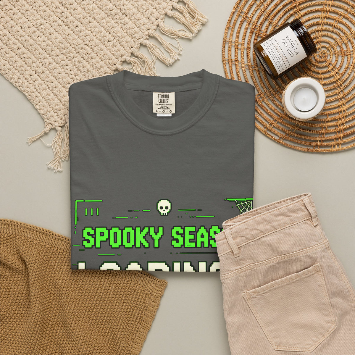 Spooky Season Loading Gamer Halloween Comfort Colors Tee