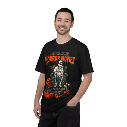 Horror Movies Game 7 Baseball Comfort Colors T-Shirt