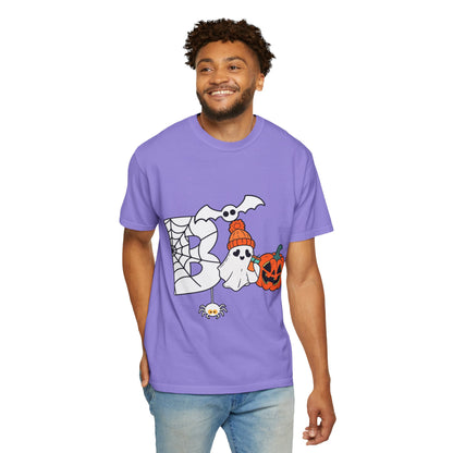 Cute Ghost Pumpkin Cozy Halloween Comfort Colors T-Shirt