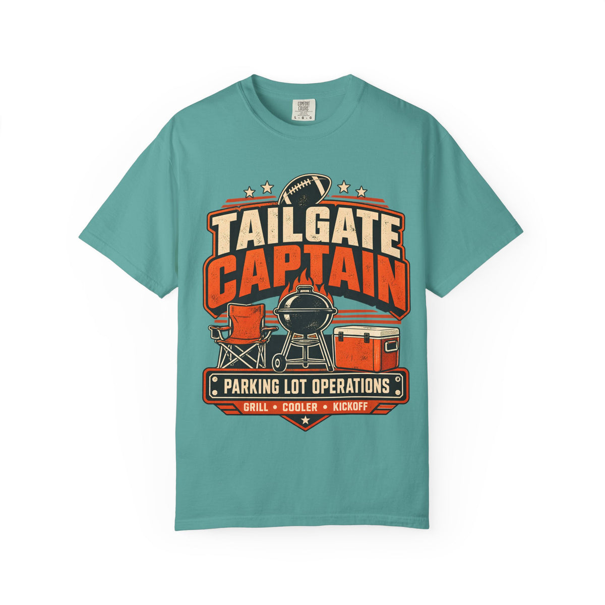 Tailgate Captain Football Game Day Comfort Colors T-Shirt
