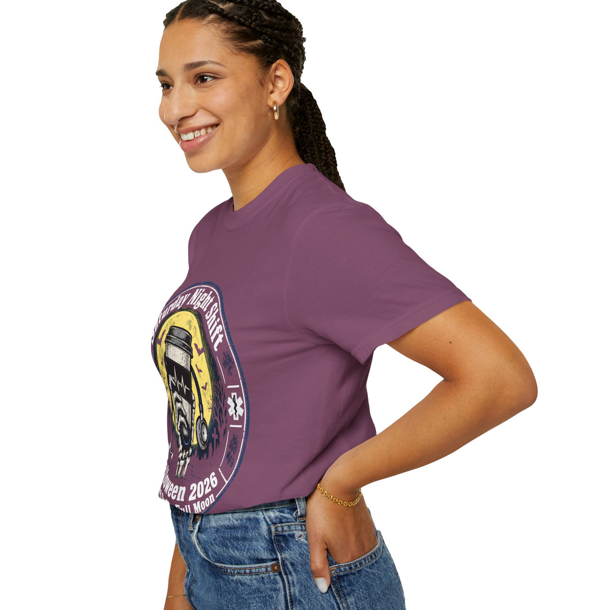 Saturday Night Shift Halloween 2026 Comfort Colors Tee