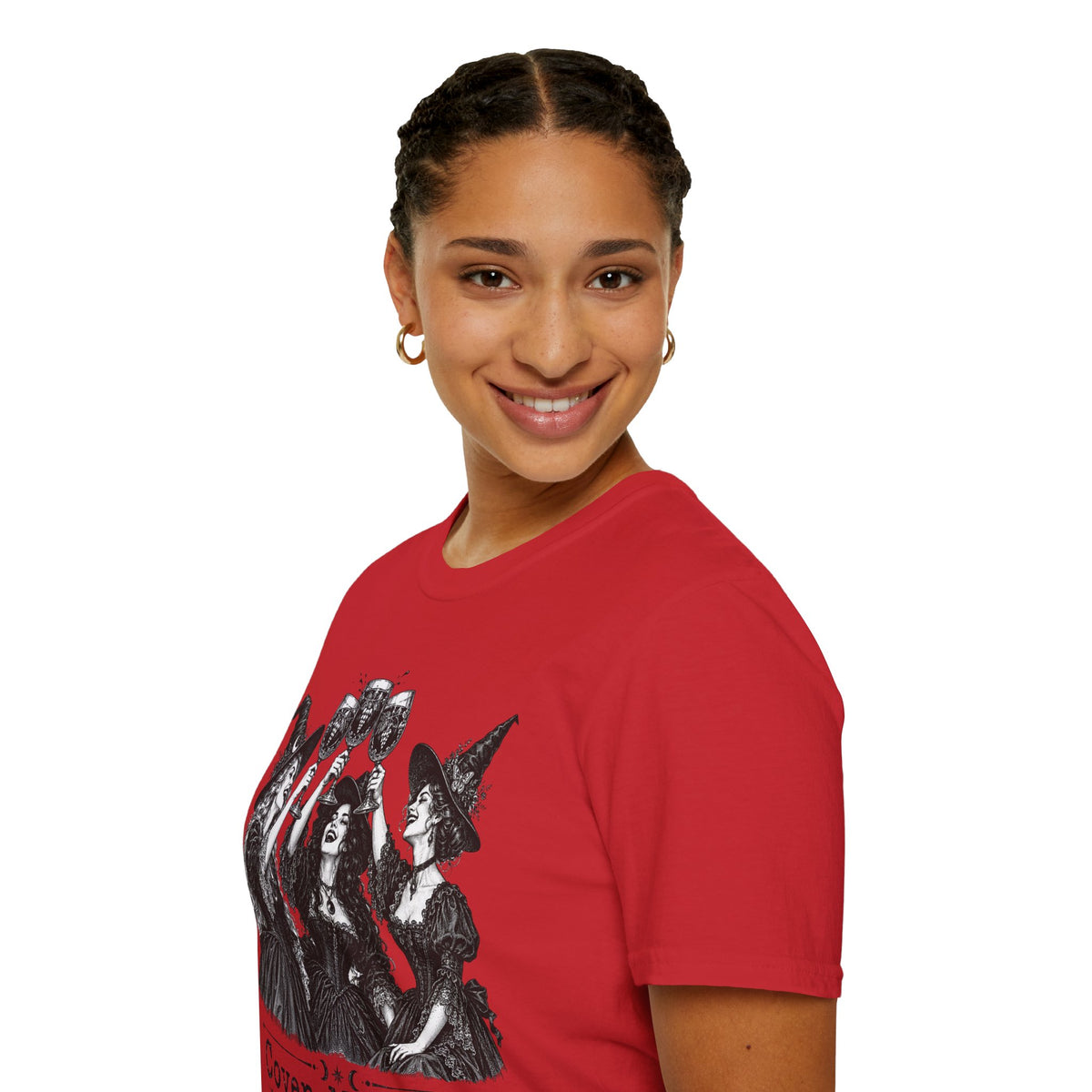 Coven Meeting Witch Wine T-Shirt