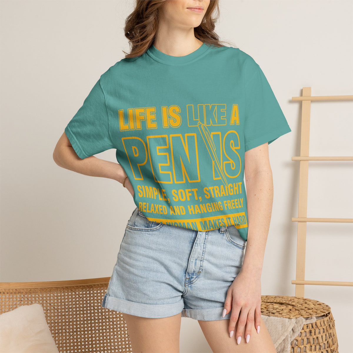 Life Is Like a Penis Adult Humor Comfort Colors T-Shirt