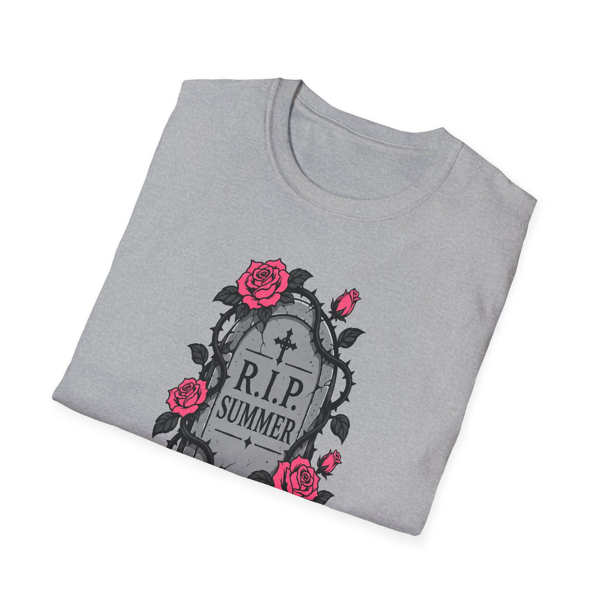 RIP Summer I'm Too Spooky For This Heat Shirt – Gothic Fall Halloween Tee